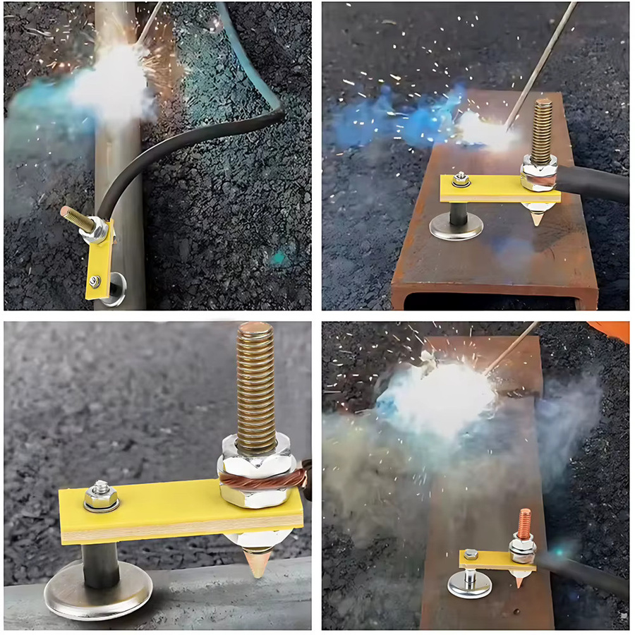 KRIOCY Magnetische Erdungsklemme aus Stahl für Metallbearbeitung und Schweißarbeiten - Bild 5