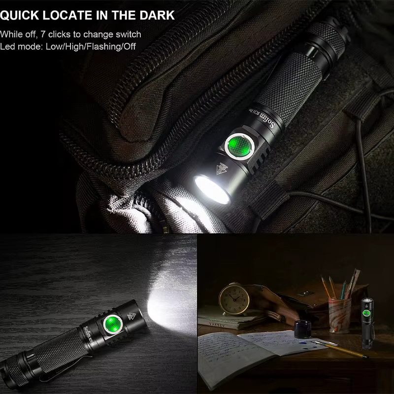 Sofirn SC31 Pro LED Taschenlampe mit 2000 Lumen, SST40 LED, USB-C wiederaufladbar, Schwarz - Bild 4