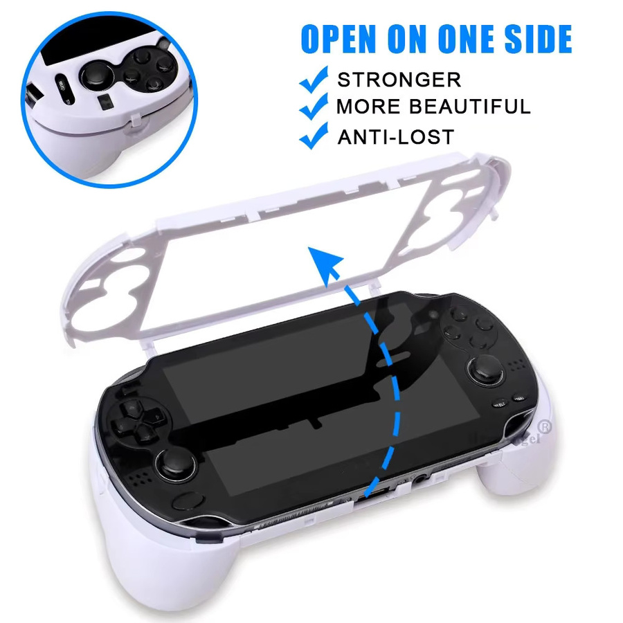 Hayoumon Ersatz-Handgriff-Joypad-Gehäuse mit L2 R2 Trigger-Tasten in Weiß für PS VITA PSV1000 Spielzubehör - Bild 4