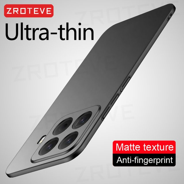 ZROTEVE Schutzhülle für Xiaomi 15T Pro, schlanke matte Handyhülle aus hartem PC in Schwarz - Bild 1