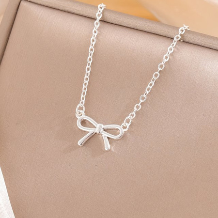 GaGa-Duck Halskette, 925 Silber, Bogen-Anhänger, Damen