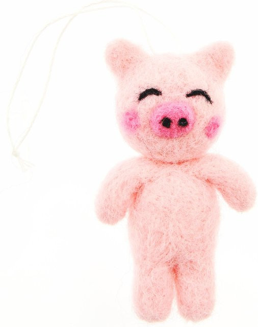 Rico Design Aufhänger Filz-Schwein 3D in Rosa - Bild 1