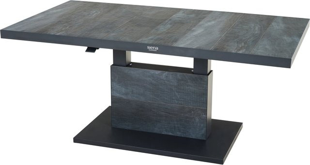 Siena Garden Gartentisch Talina Rechteckig aus Keramik in Wood Grey mit modernem Design für Garten und Außenbereich B/T: 160 x 90 cm - Bild 1