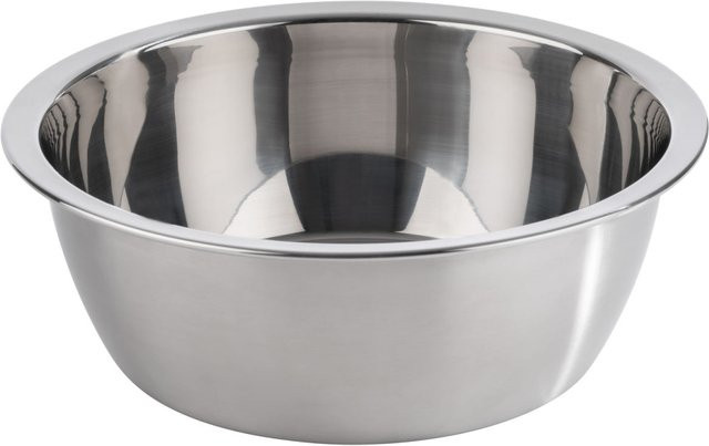 APS Salatschale aus Edelstahl mit Rand, Silber, B/T/H: 26 x 26 x 9 cm - Bild 1