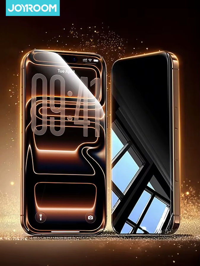 Joyroom Anti-Spy Privatsphäre Panzerglas für iPhone 17 Pro Max, iPhone 17 Pro, iPhone 17 und iPhone Air, transparent - Bild 6