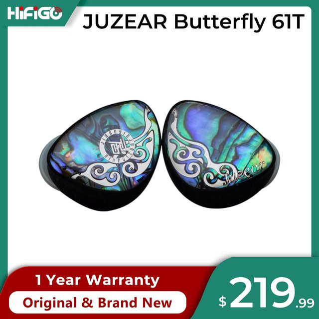 JUZEAR Butterfly 61T 6BA+1DD Hi-Fi In-Ear-Monitore-Kopfhörer in Multicolour - Bild 1