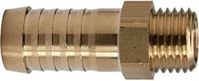 Riegler Einschraubtülle aus Messing in Gold mit M16x1,5 AG und 13 mm Schlauchanschluss - Bild 1
