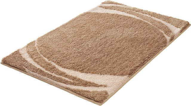 Badteppich MYSTIC in Beige und Braun mit grafischem Design, Rechteckig, B/T/H: 120 x 70 x 25 cm - Bild 1