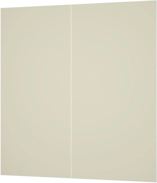 Duschparadies Duschrückwand Set aus Aluverbundplatte als Fliesenersatz in Elfenbeinweiß, 2 Stück, B: 180 cm, H: 210 cm, Dicke: 3 mm - Bild 1