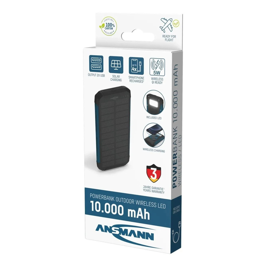 Ansmann Outdoor Powerbank PB212W mit LED in Schwarz - Bild 3