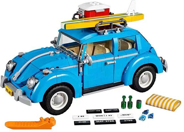 HUATEC Technischer Blauer Käfer Wohnmobil, Bausteine, 1.167 Teile, ab 14 Jahren - Bild 1