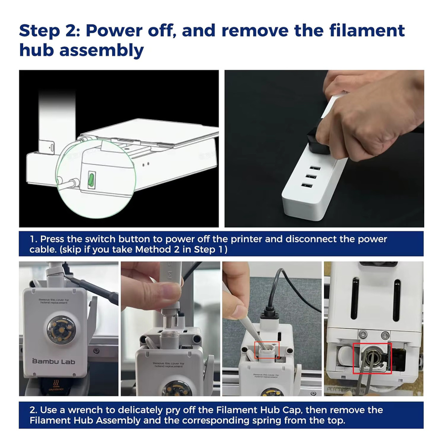 Bambu Lab Filamentsensor-Basis für A1-Serie FDM 3D-Drucker Zubehör in Weiß - Bild 2