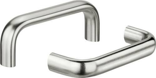 Rohde EO-20.160.36 Gehäuse-Griff aus Edelstahl in Silber, gebürstet, 2er-Set, L: 17,3 cm, B: 2,0 cm, H: 5,0 cm - Bild 1