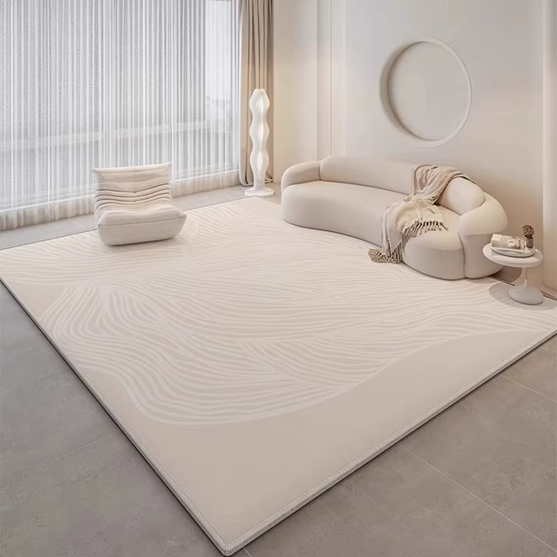 VIAKAMA Teppich in Beige, rutschfeste Bodenmatte für Wohnzimmer, Schlafzimmer und Balkon, B/T: 120 x 80 cm - Bild 1