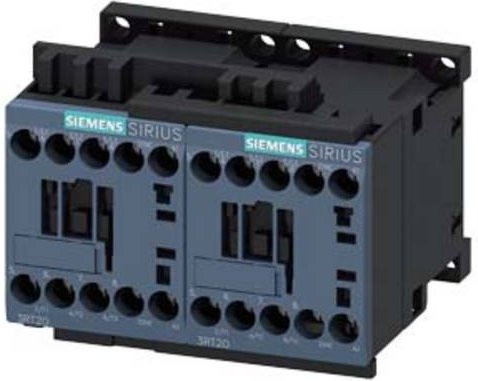 Siemens Wendeschützkombination 3RA2316-8XB30-1AH0, 3 Schließer, 9A, 690 V/AC, grau - Bild 1