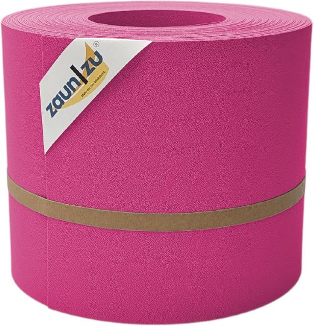 zaun zu Sichtschutzstreifen Premium für Doppelstabmatten Zaunblende in Pink, 26 m - Bild 1