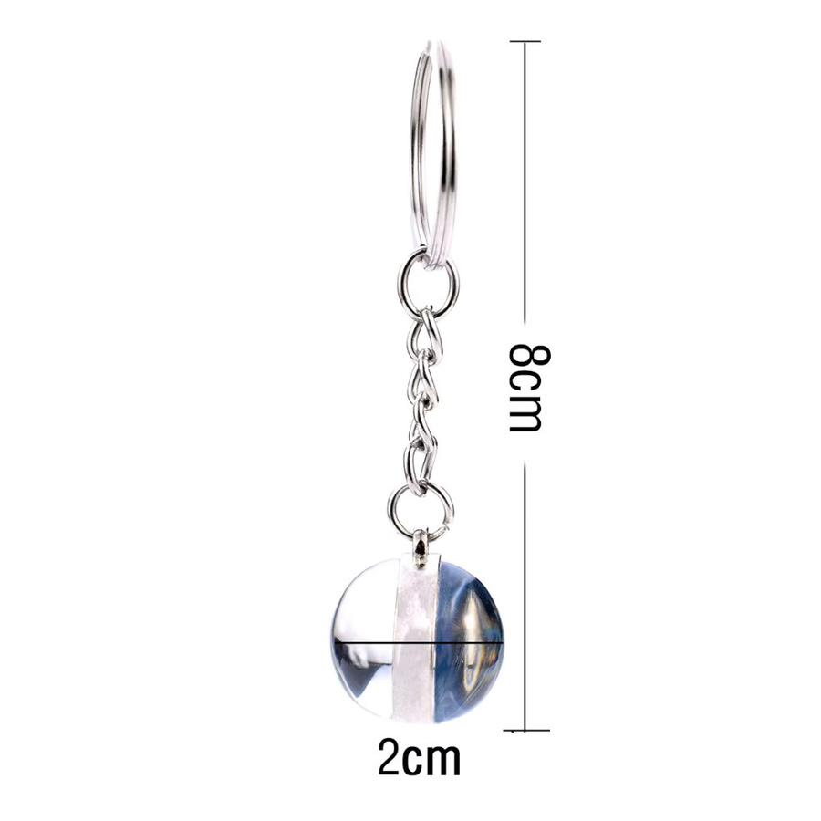 Schlüsselanhänger Glaskugel, Nordlichter Antarktis, Unisex - Bild 3