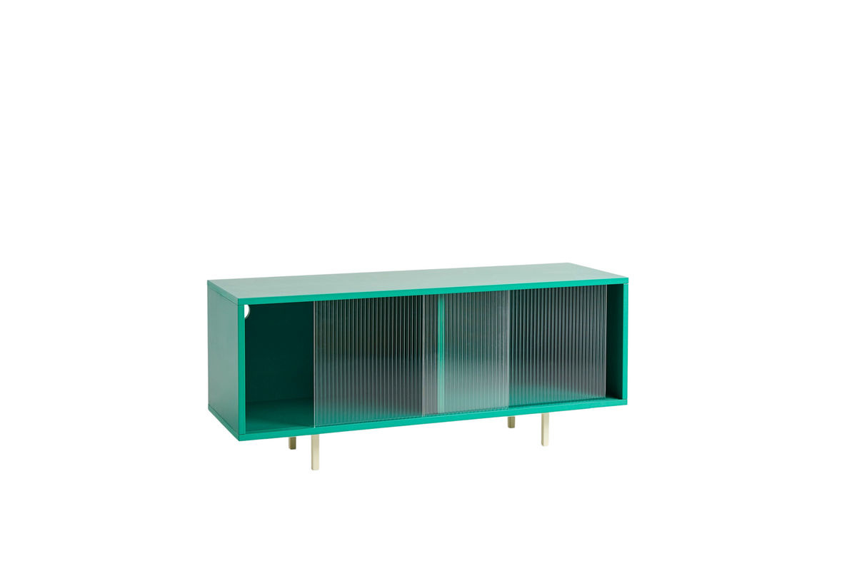 HAY Colour Cabinet M mit Glastüren in Türkis aus Valchromat, MDF und Stahl - Bild 2