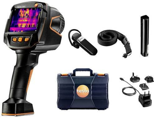 Testo 883-2 Wärmebildkamera mit Touchscreen, WiFi und Bluetooth, Messbereich -30 bis 650°C, Schwarz - Bild 1