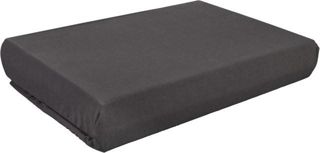 Boxspring Spannbetttuch aus Baumwolle in Anthrazit, Breite: 180 cm, Länge: 200 cm - Bild 1