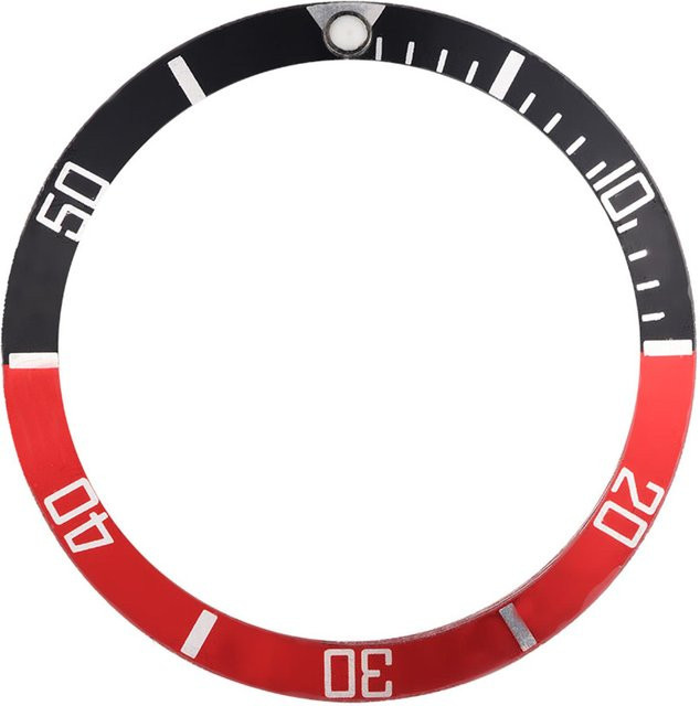 TOMTOP JMS Ersatzteil für Armbanduhr, Aluminium, Schwarz Rot, Herren - Bild 1