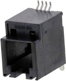 Molex T.E SMT Jack mit Lötstellen in Schwarz - Bild 1