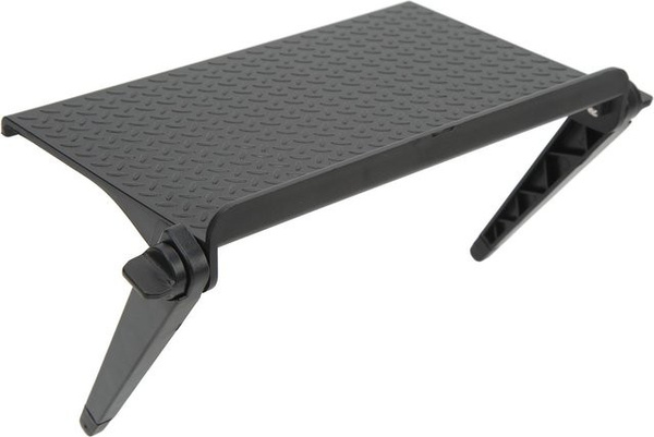 Igeteck Monitorständer aus ABS in Grau mit verstellbaren Füßen und Silikonpads zur Kratzfestigkeit