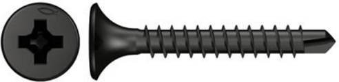 Fischer Schnellbauschrauben aus Stahl, Kreuzschlitz Phillips, phosphatiert, Durchmesser: 3,5 mm, Länge: 35 mm - Bild 1