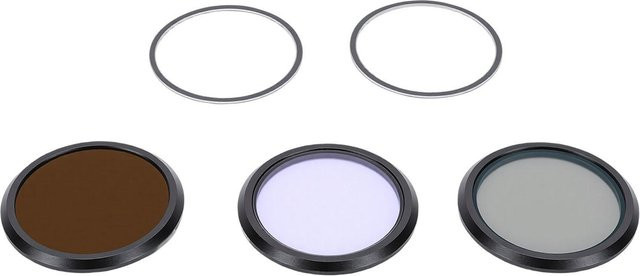 TOMTOP JMS Filterset für Sony ZV 1 und RX100 M1 M2 M3 M4 M5 Kameras mit magnetischem Schnellverschluss, CPL, ND1000 und LPR Filtern inklusive Adapterringen, grau - Bild 1