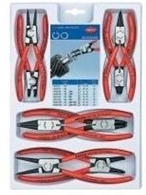 Knipex Sicherungsringzangen-Set 00 20 04 V01, 8-teilig, für Außen- und Innenringe 19-60 mm - Bild 2