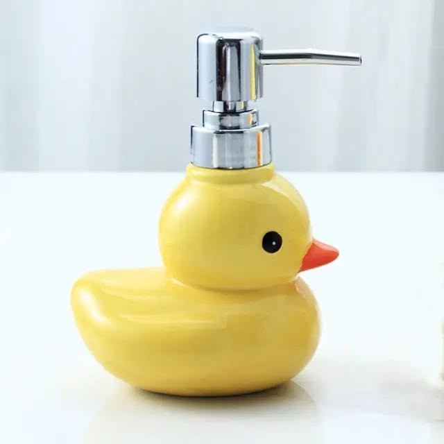 Keramik-Seifenspender mit gelber Ente von DC-HOME-3 für Badezimmer - Bild 1