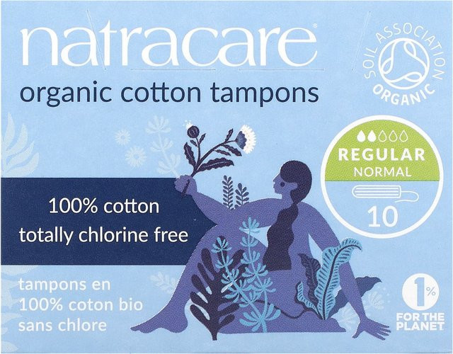 Natracare Bio-Baumwoll-Tampons, Regular, 10 Stück - Bild 1