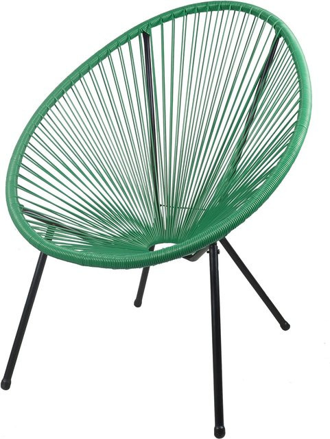 Garden Pleasure Relaxsessel DALIDA 2er Set aus Stahl in Grün mit Armlehnen - Bild 1