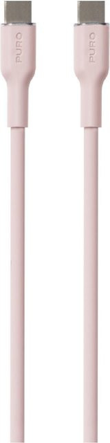 SBS USB-C auf USB-C Soft Kabel für Power und Data Sync, Dusty Pink, Länge: 1,5 m - Bild 1