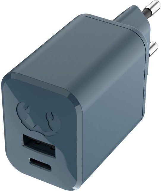 Fresh N Rebel Mini-Charger mit USB-C und USB-A, PD 45W, Dive Blue - Bild 1