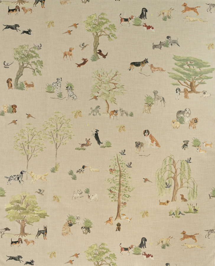 Andrew Martin Wandbild Park Life Textil Illustration in Multicolour - Bild 1