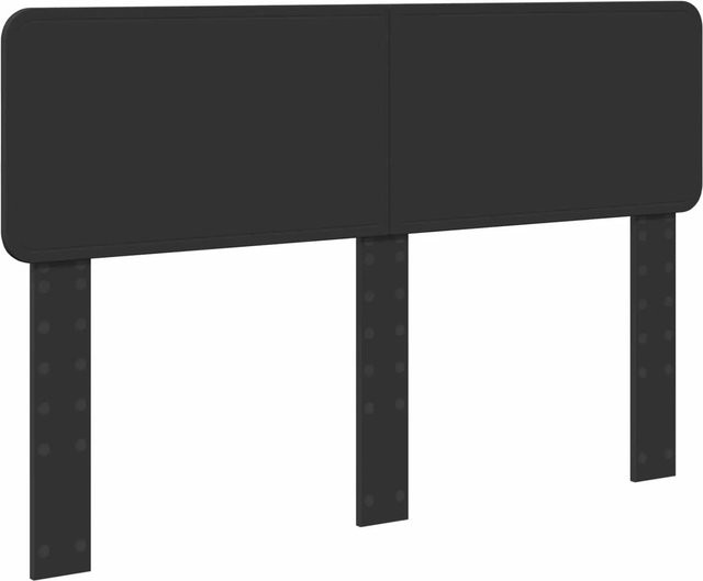 vidaXL Kopfteil in Schwarz und Eichen-Optik aus Holzwerkstoff, Breite: 160 cm - Bild 1
