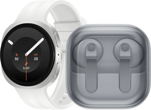 Samsung Galaxy Watch9 40 mm und Samsung Galaxy Buds4 Set in Weiß - Bild 1