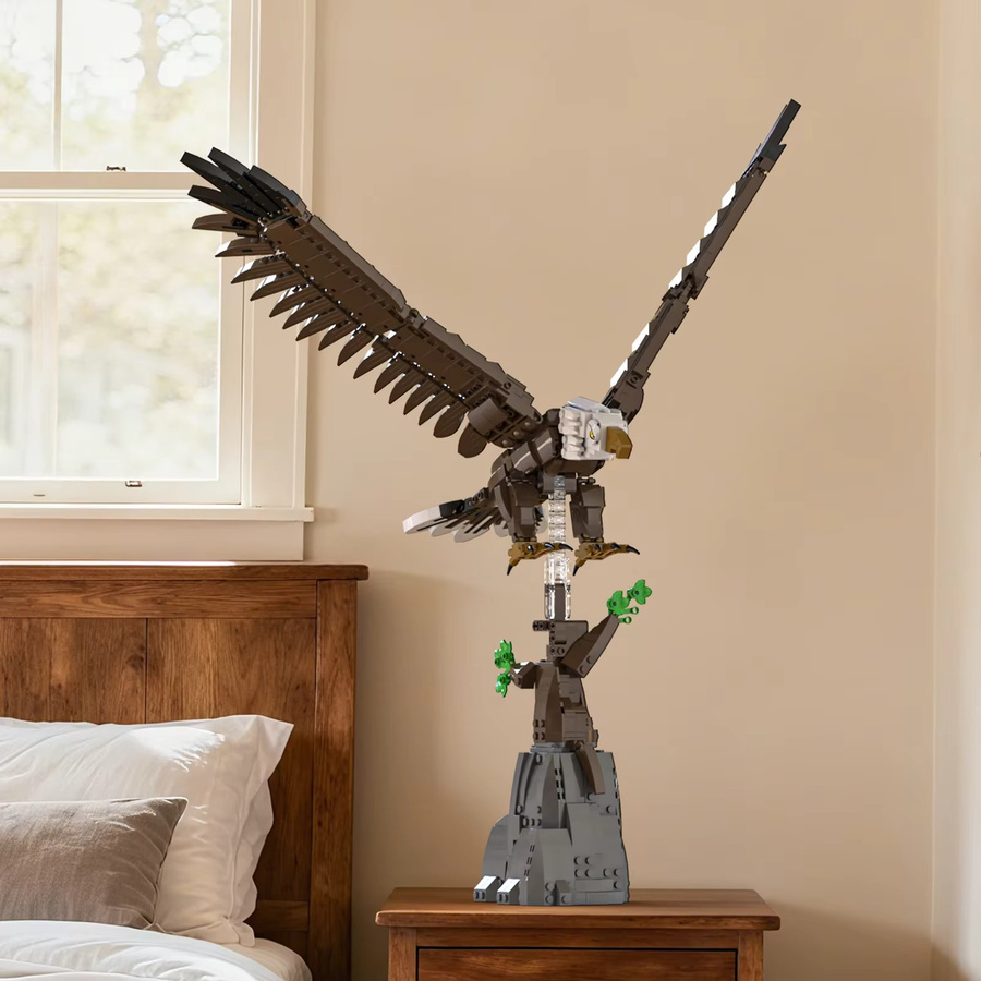 AMAZINGBLOKS Adler-Baustein-Bausatz, Tiermodell, 1060 Teile, ab 8 Jahren - Bild 4