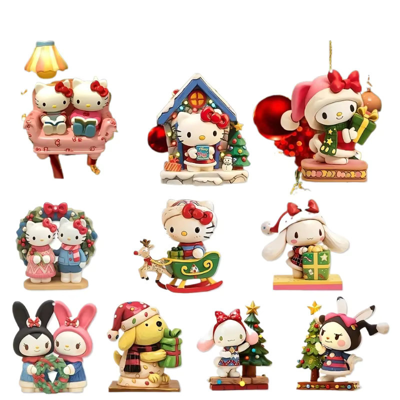 Sanrio Weihnachtsbaum-Ornament aus Acryl mit Hello Kitty, Cinnamoroll und Kuromi - Bild 2