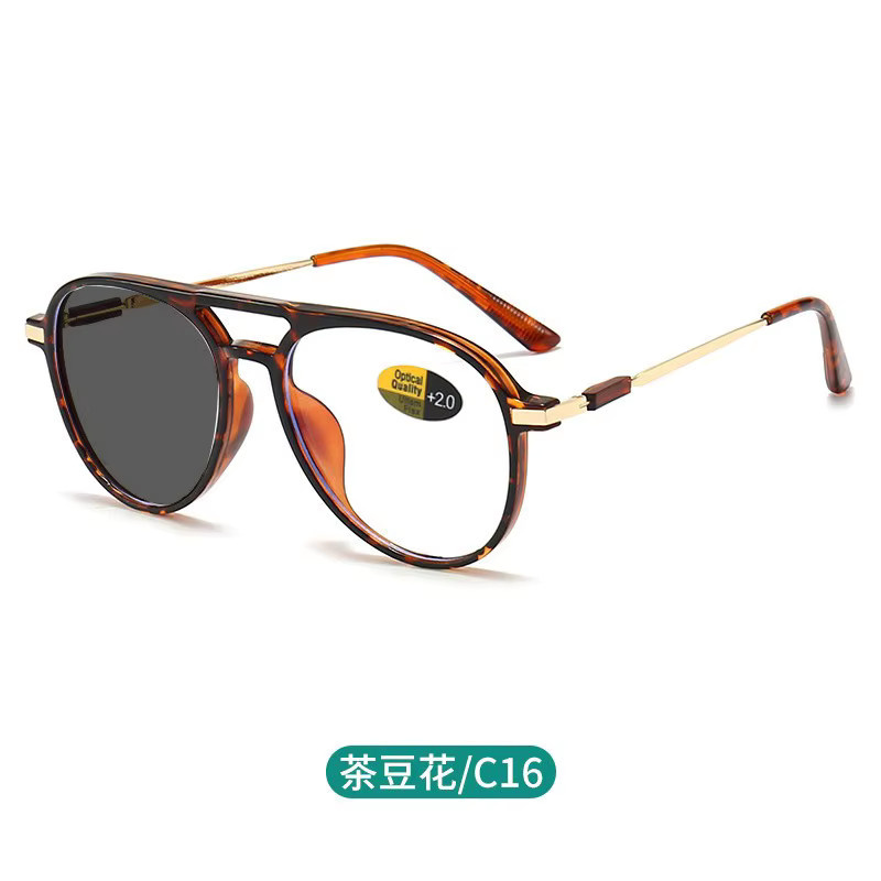DIXSG Lesebrille, Vollrand, braun, Unisex - Bild 2