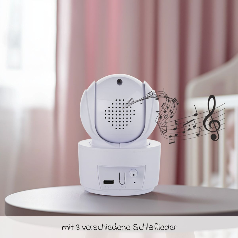 Reer Zusatzkamera für BabyCam XL Move mit Nachtsichtfunktion in Weiß - Bild 2