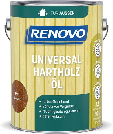 RENOVO Hartholz-Öl auf Wasserbasis in Braun, 50 ml - Bild 1