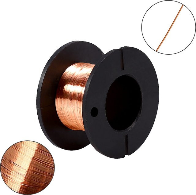 VBESTLIFE Emaillierter Kupferdraht Set, 5 Stück, Mehrfarbig, Durchmesser: 0,1 mm, Gesamtlänge: 12 m - Bild 1