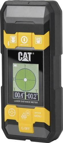 CAT 4in1 Laser-Entfernungsmesser mit Kreuzlinienlaser, 40m, Gelb - Bild 1