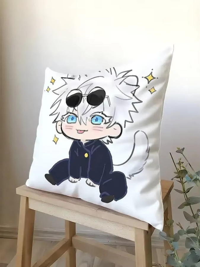 52TOYS Jujutsu Kaisen Kissenbezug aus Polyester mit Reißverschluss, quadratisch, 40 x 40 cm - Bild 5