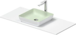 Duravit Konsolenwaschtisch Sivida in Grün matt mit weißer Außenfarbe B: 108 cm, T: 50 cm - Bild 1