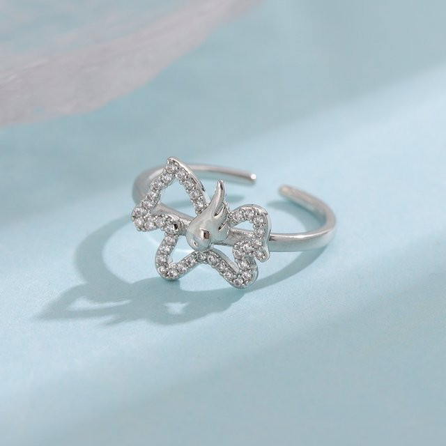 GaGa-Duck Ring, 925 Silber, Kristall, Unisex - Bild 1