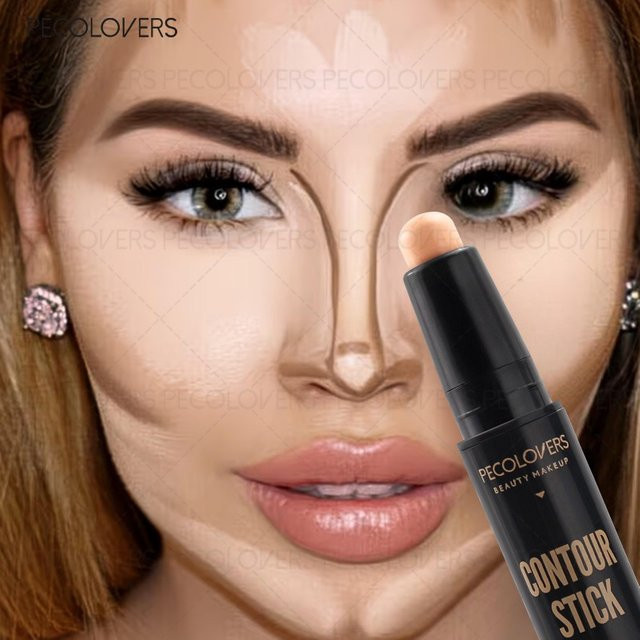 PECOLOVERS Doppelseitiger Concealer-Stift, Wasserfest, Unisex - Bild 1