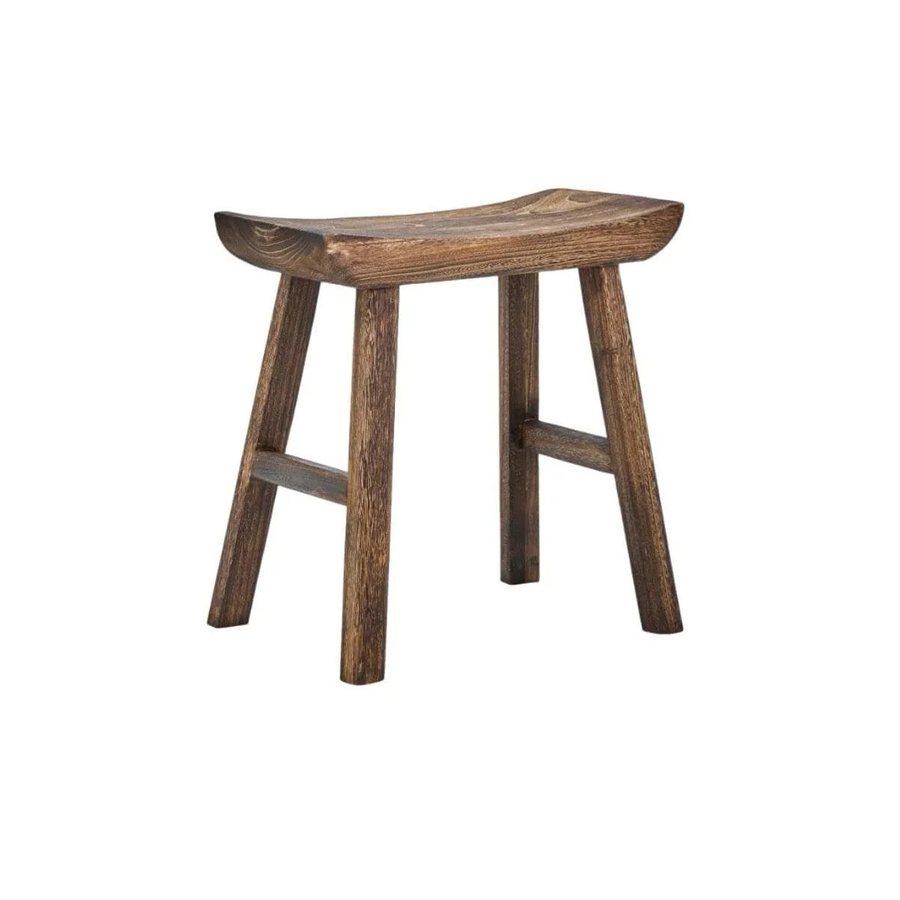 House Doctor Bank aus Holz in Braun, B/T/H: 47 x 25 x 48 cm - Bild 1